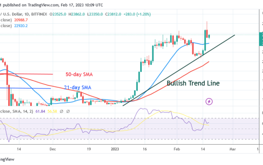 Bitcoin Price Prediction for Today, February 17: BTC Price Retests the $25K High as Bullish Momentum Builds