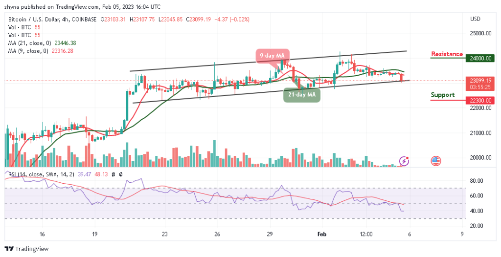 Bitcoin Price Prediction for Today, February 5: BTC/USD At Risk of Downside as Price Hits $23,000