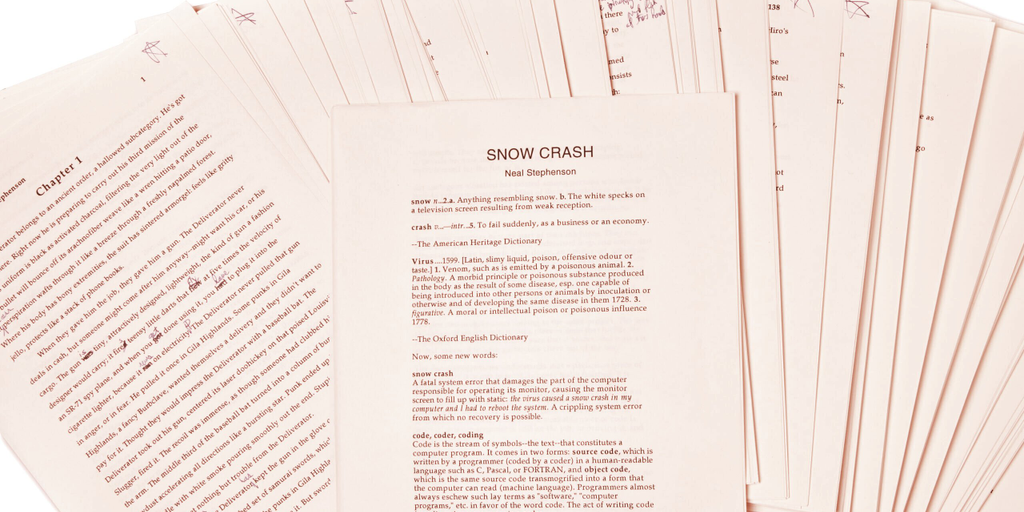 Never-Before-Seen 'Snow Crash' Manuscript Heads to Auction