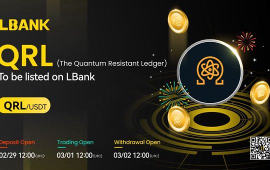 LBank Exchange Will List The Quantum Resistant Ledger (QRL) on March 1, 2024