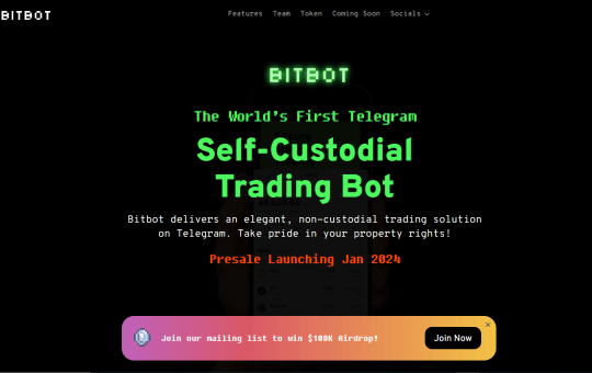 bitbot crypto trading bot website homepage